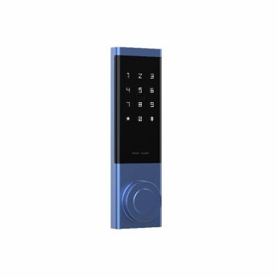 China ABS JIXIN Smart High Security Smart Glass Electronic Door Lock Locks With Key for sale