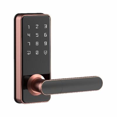 China Zinc China Manufacturer Direct Sale App Remote Control Black Handle Smart Door Lock for sale