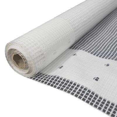 China Clear Plastic Mesh Sheeting Scaffold Sheeting Leno Tarpaulin FR 6 Anti Pill Construction Flame Retardant PE Plastic Scaffolding for sale