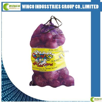 China Recyclable Leno Bag Gauze Mesh Bags For Potato for sale