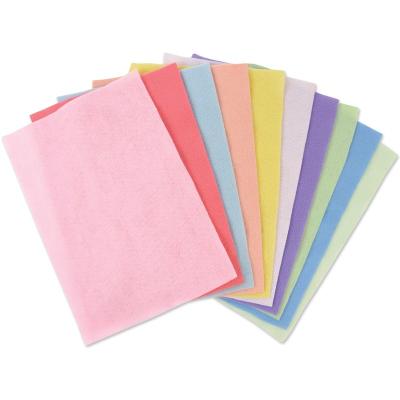 China Eco-friendly Material Sustainable Recycled Polyester Diy Craft Colored Soft Felt Nonwoven Felt 1-5mm Thick for sale