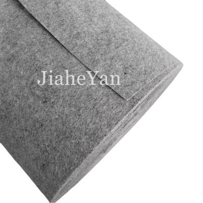 China Eco-Friendly Material Sustainable Recycled Nonwoven Fabric Gray Feltro Fabric Rolls for sale