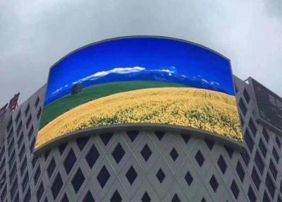 China P10 Curved LED Screen / Exterior Curved Tv Screen Outdoor Advertising for sale