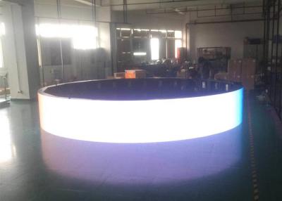 China Long Lifespan Custom LED Screens / Round Led Display Ceiling Suspended Installation for sale