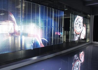 China Window Wall Transparent LED Screen High Refresh Rate 500*1000mm Cabinet Size for sale