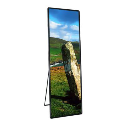 China P2 Slim Indoor Led Poster Display High Brightness Resolution 640x1920mm for sale