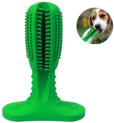 China New Viable Bone Shaped Teeth Dog Toy Pet Silicone Toothbrush Chew Cleaning Toys for sale