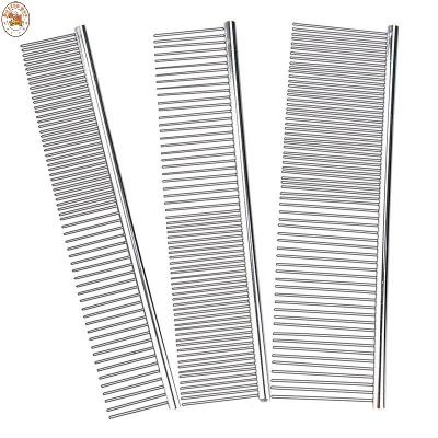 China Manufacturer Wholesales Hairdressing And Maintenance Products Stainless Steel Dog Brush Pet Sustainable Dematting Comb for sale