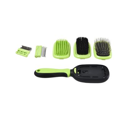 China 2020 Newest Design High Quality Multifunctional Dog Viable Cat Massage Tool Set 5 in 1 Pet Hair Grooming Cleaning Kit for sale