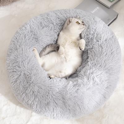 China Custom Plush Travel Pet Beds Accessories Luxury Plush Dog Beds Cheap For Cat for sale