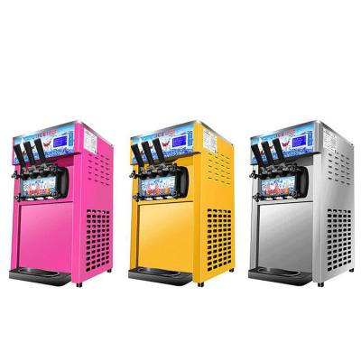 China 1.2Kw Diverse Smaken van Mini Soft Ice Cream Machine voor Winkelcomplexxen Te koop