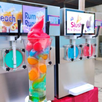 Китай 2 Flavors New Slush Machine margarita slushy machine With LED Light продается