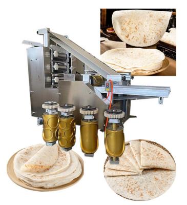 China 5 8 10 30cm Mehlkloß-Haut vollautomatische Roti-Chapati-Gebäck Samosa-Blatt-Hersteller-Basis-Pizza-Teigherstellungs-Maschine zu verkaufen