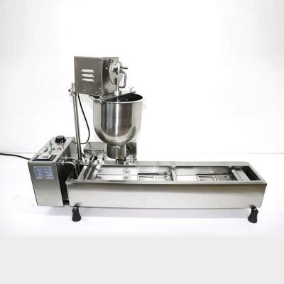 China Commerciële Kokende de Machines Enige Rij Automatisch Mini Donut Machine van de Materiaalsnack Te koop