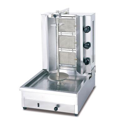 China full automatic shawarma machine doner kebab machine Grill Machine 2/3/4/5/6 Burners Gas Grill for sale