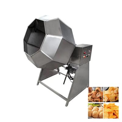 Chine Snack recouvert de tambour à cacahuètes type friture de nourriture mélange de couche de saveur et machine d'assaisonnement pour les copeaux à vendre