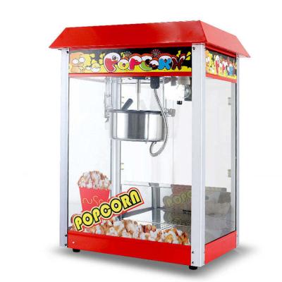 China Popcornmachine met 8 oz ketel Vintage bioscoop Commerciële popcornmachine met binnenlicht - Rood Te koop