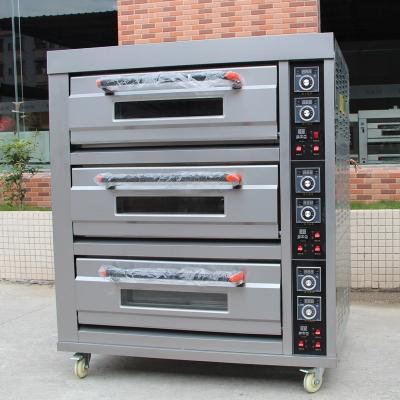 China Commerciële bakkerij Deck Oven / Franse broodbakoven elektrische / bakkerij apparatuur Te koop