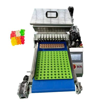 China Commercial Automatic Cheapest Chinese Chocolate Jelly Bean Lollipop Gummy Caramel Candy Depositor Machine for sale