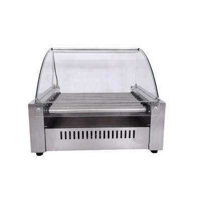 China Electric Stainless Steel Snack Equipment Sausage Hot Dog 9 Roller Grill Machine en venta