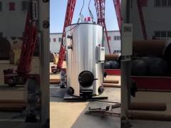 Vertical 100 to 1500kg Wood Biomass Straw Steam Boiler