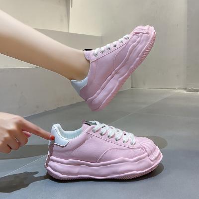 China The trend new casual hot MMY, fashion thick sole, dissolve, fashion, soft, canvas, small white shoes, women's shoes for sale