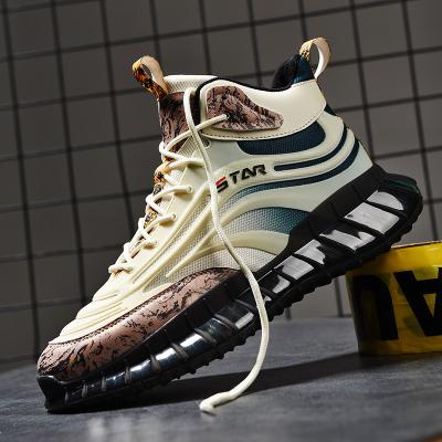 China 2021 Fashion Trend Men Fashion Shoes Anti-skid Running Men's Casual Shoes Street Basketball Sneakers Comfortable Fashion for sale