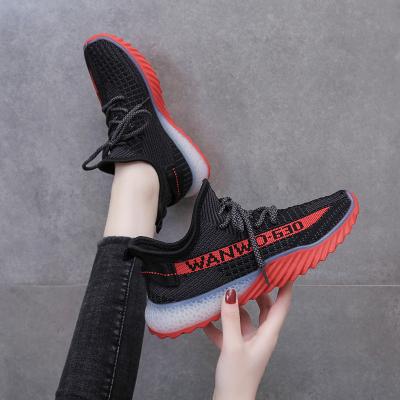 China New fashion women's leisure sports breathable high quality environmentally friendly shoes HN4679 four seasons running shoes fly weaving shoes for sale