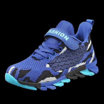 China Factory Wholesale Flat OEM Fashion Latest Knitted Breathable Sports Kids Shoes Sneakers Tennis Boys Girls Children Sports Shoes for sale