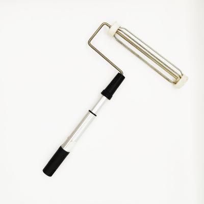 China Aluminum Alloy Paint Roller Brush Frame Cage Stocked Extendable Frame for sale