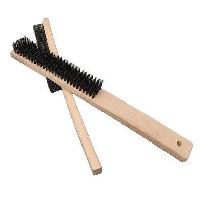 China Cleanging Quality Wire Brush with 40cm Beech Wood Handle for Clean for sale