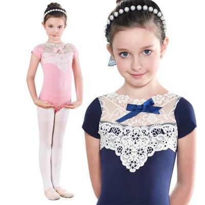 China High quality comfortable children's dance exercise suit 2021 lace ballet gymnastics jumpsuit new for sale