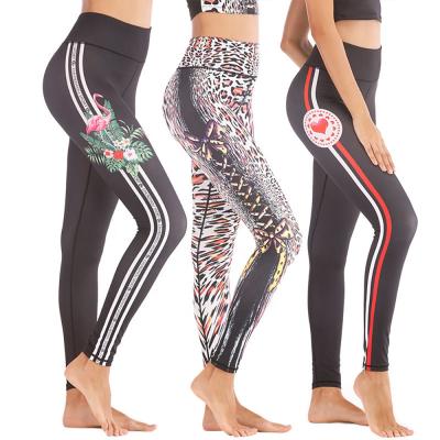 China Ama Larsi Women Workout Leggings Breathable Yoga Pants Printed Workout Leggings for sale