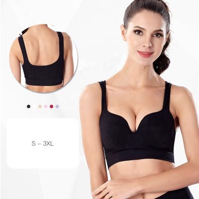 China Ama Larsi Workout Gym Bra Fashion Sports Bra Top Women Running Underwear Yoga Breathable Crop Top Fitness Vest Sports Yoga Bra for sale