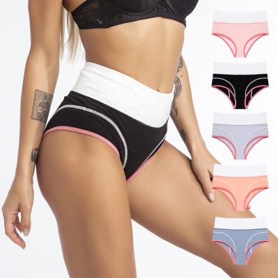 China Antibacterial Women's Underwear Breathable Panties Body Shaper Period Shaper Panties Cotton High Briefs for sale