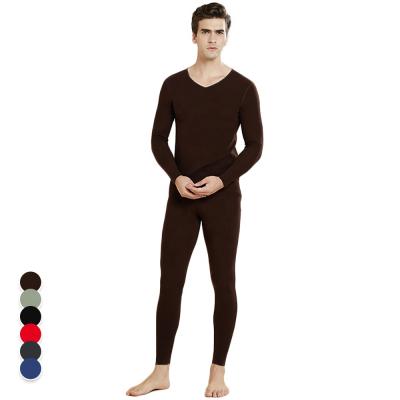 China Ama Larsi Round Neck Cotton Breathable Heated Thermal Underwear For Men Winter Thermal Underwear for sale