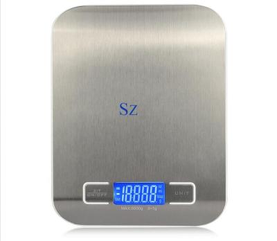 China Kithen Measures 5kg 10kg Digital Stainless Steel Electronic Kitchen Scale for sale