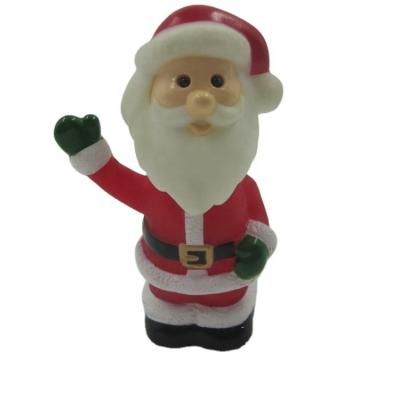 China Mascot Flocking Prop PVC Figure Car Decoration Promotion Holiday Window Display Prop Santa Claus For Holiday Shaking Toys ODM&OEM for sale