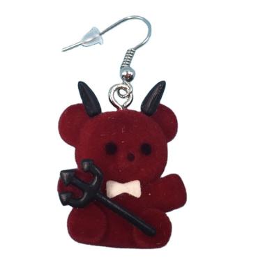 China China/Guangdong Taikai Factory - Manufacturer Direct Sales Flocking Doll Mini Flocking Head Chain Bear Bag Mobile Phone Decoration for sale