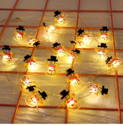 China Merry Christmas Elk Snowman Garland Holiday Light String Merry Christmas Decor Light for Home Decor for sale