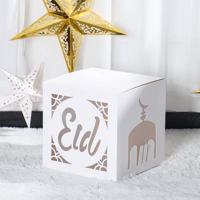 China Eid Box for Muslim Starred Eid Box Favor Box Moon Background Islam Eid Party Supplies Wholesale Mosque Eid Mubarak Boxes for Eid Ramadan Decorations 2022 for sale