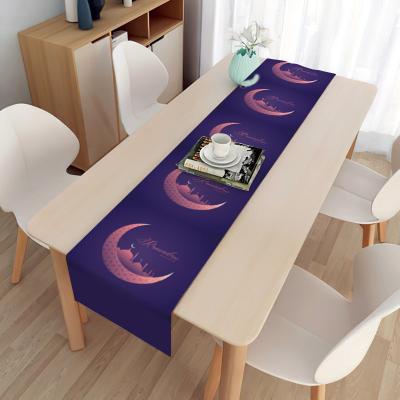 China Muslim Cloth Ramadan Table Runner Cloth Islamic Gift of EID Mubarak Decoration Ramadan Table Cloth Ramadan Table Cover for EID Table Decoration 2022 for sale