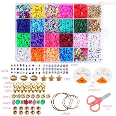 China Polymer Clay Beads Wholesale Handmade Polymer Clay Beads 6mm Flat Round Heishi Clay Beads Kits For Jewelry Making Bracelet Necklace Kits for sale