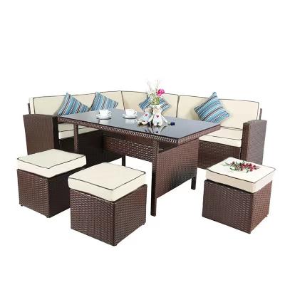 China Factory direct sales modern high quality classic garden furniture outdoor rattan sofa set for sale