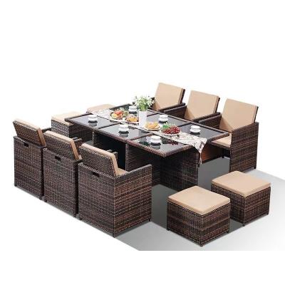 China Modern outdoor chair combination outdoor chair and garden rattan chair yard balcony table and table furniture for sale