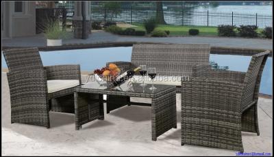 China This month outdoor garden set promotion sale kd rattan garden furniture with sale price,kd rattan garden furniture YKD-03 for sale