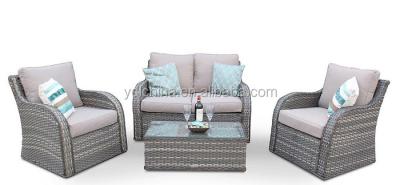 China Garden set patio rattan/garden wicker sofa set outdoor furniture YKD-04A for sale