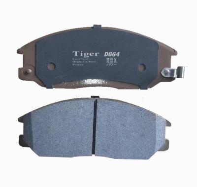 China Automotive Brake Systems Brake Pad Supplier Japanese Car Ceramic Auto Brake Pads D864 L177.8 W60.7/58.3 T18.1 for sale