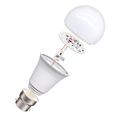 China Free Sample Cheap Parts Price List 3W 5W 7W 9W 12W 15W 18W 21W E27 B22 SKD A60 Led Bulb Raw Material Light Bulb for sale