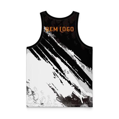 China Custom Men's Summer Wicking Training Gym Logo Tank Top QUICK DRY Singlets for sale